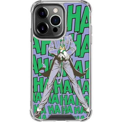 DC Comics The Joker Vintage pose pattern iPhone 14 Pro Clear Case